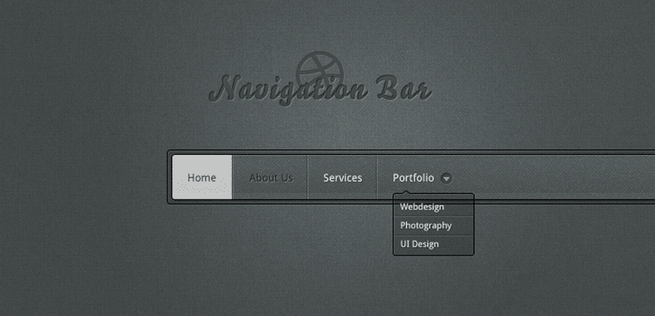 Navigation Bar PSD Navigation Bar PSD