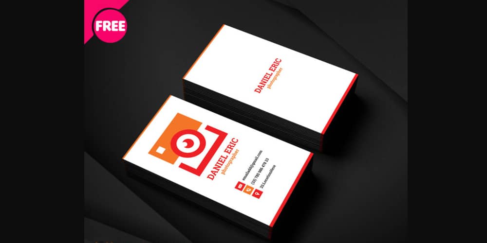 Photographer Business Card PSD 