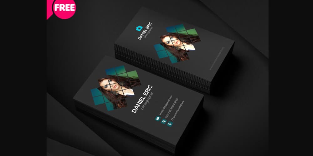 Photographer Business Card Template PSD