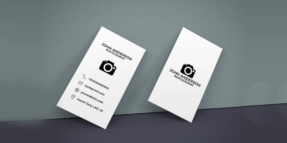 100+ Free Business Cards PSD 100 Photography Vertical Business Card