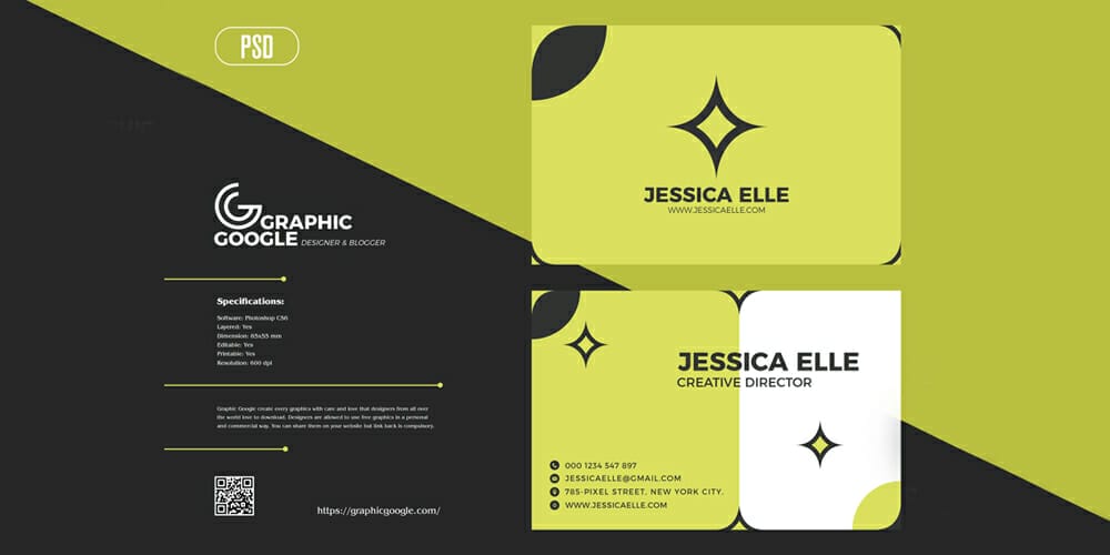 100+ Free Business Cards PSD 436 Premium Business Card Design Template