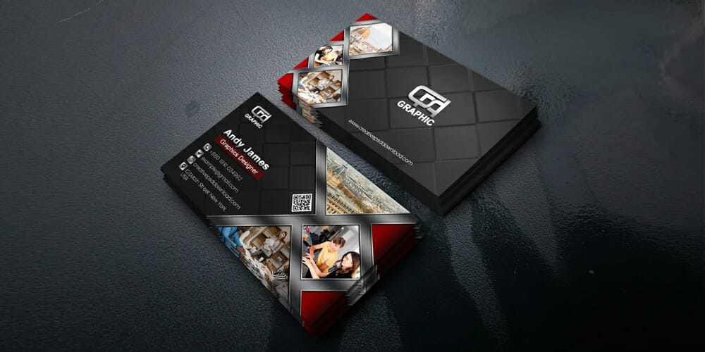 100+ Free Business Cards PSD 123 Professional Dark Business Card