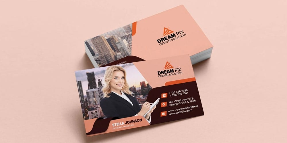 100+ Free Business Cards PSD 366 Professional Minimalist Business Card Template