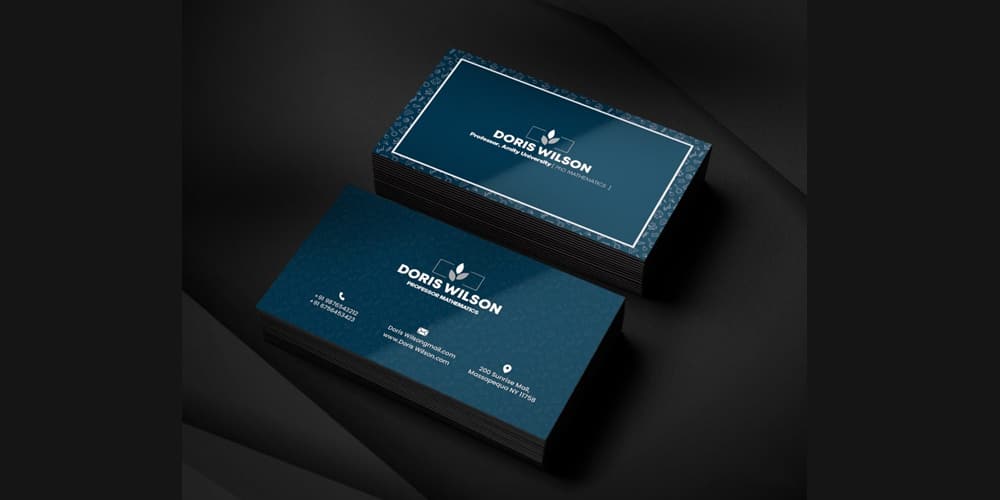 100+ Free Business Cards PSD 461 Professor Business Card PSD
