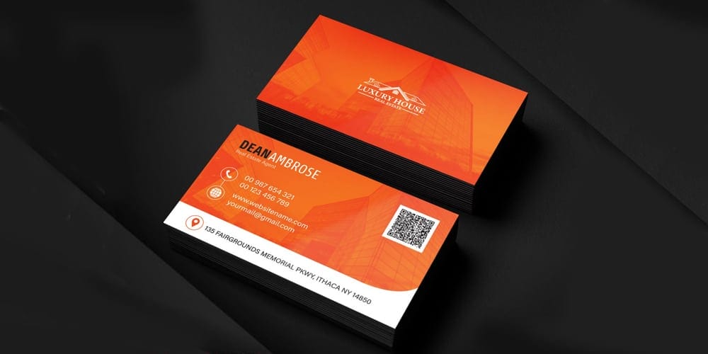 Real Estate Business Card PSD