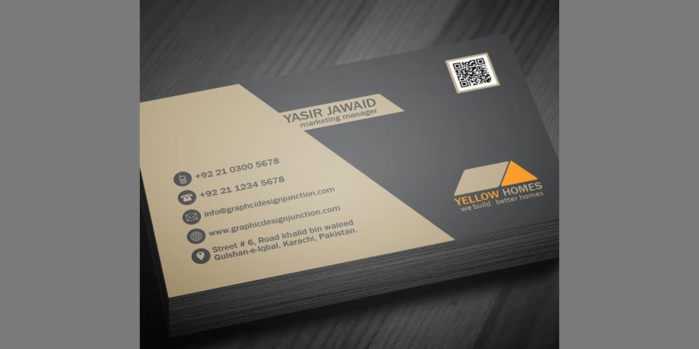 Real Estate Business Card Template PSD