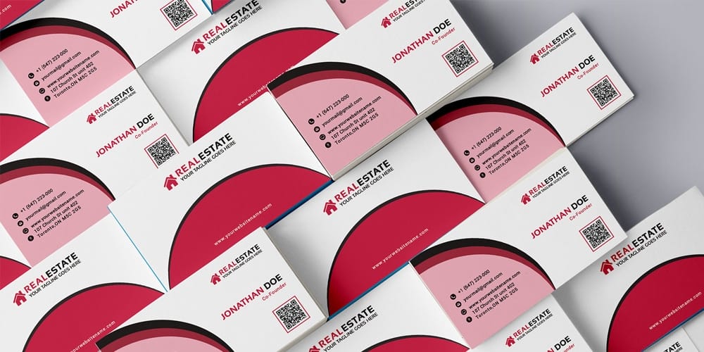 100+ Free Business Cards PSD 111 Real Estate Corporate Business Card Template PSD