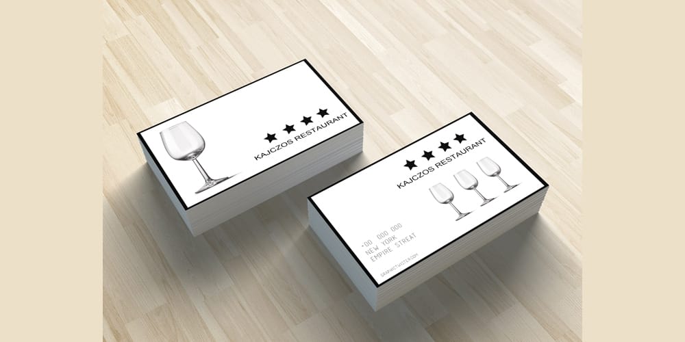 100+ Free Business Cards PSD 195 Restaurant Business Card
