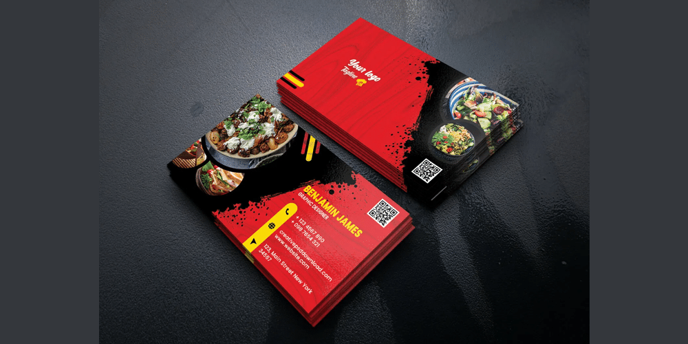 100+ Free Business Cards PSD 181 Restaurant Creative Business Card