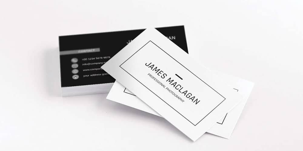 100+ Free Business Cards PSD 64 Simple Minimalist Sober Business Card Template