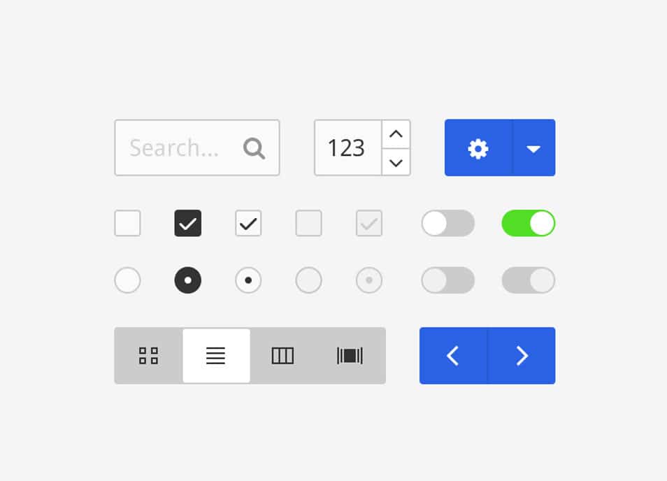 75+ Latest Free UI designs PSD 66 Simple UI Kit - Free