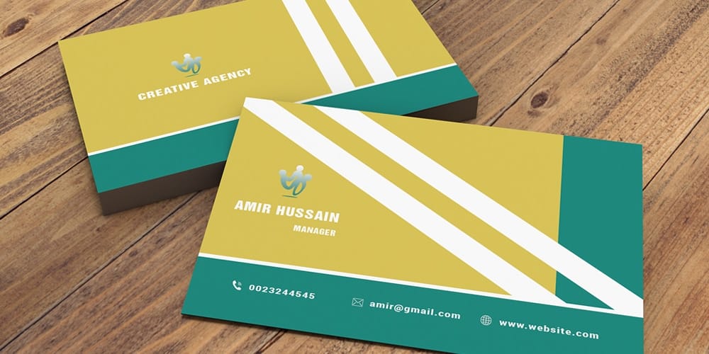 Stylish Business Card Template PSD