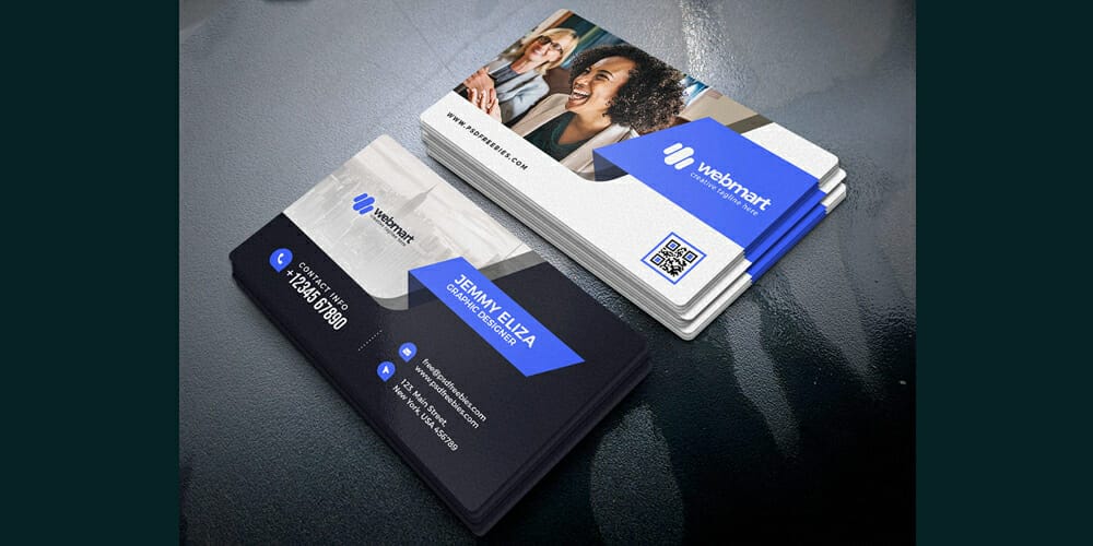 100+ Free Business Cards PSD 118 Stylish Graphic Designer Business Card