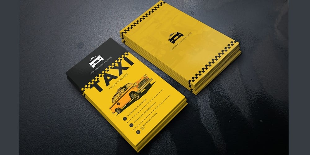 Taxi Service Business Card