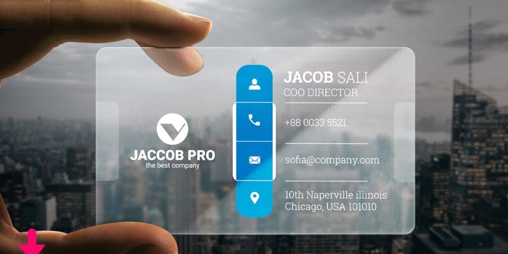 100+ Free Business Cards PSD 259 Transparent Corporate Business Card PSD