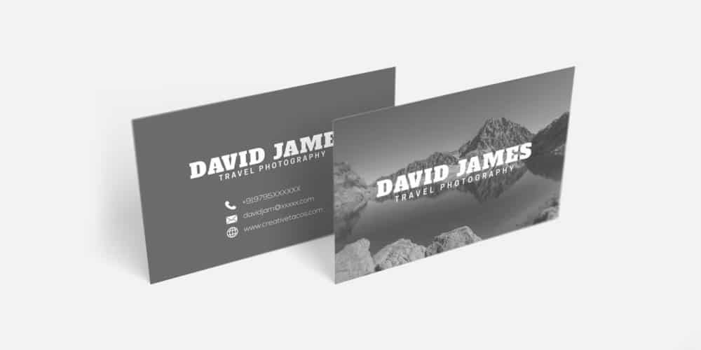 100+ Free Business Cards PSD 346 Travel Photography Business Card
