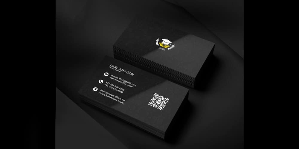 100+ Free Business Cards PSD 459 Tuition Teacher Visiting Card