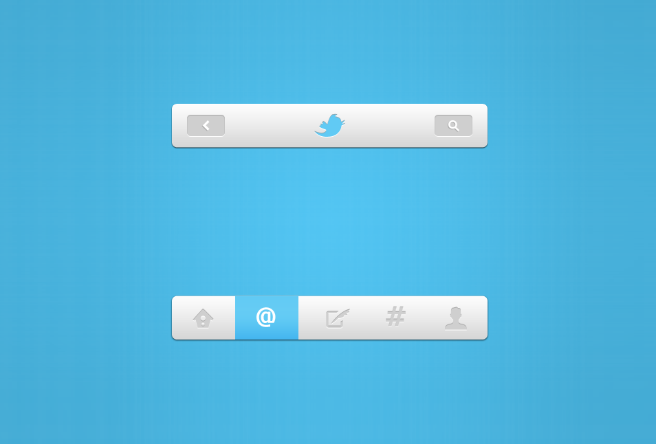 Twitter Navigation UI Twitter Navigation UI