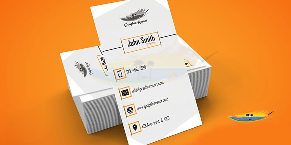 100+ Free Business Cards PSD 228 Vertical Corporate Business Card Template