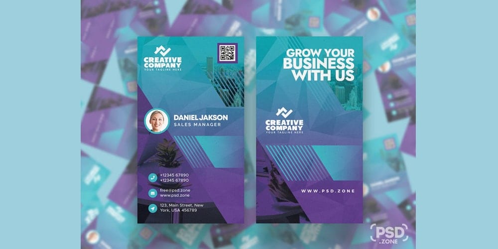 100+ Free Business Cards PSD 211 Vertical Designer Business Card PSD