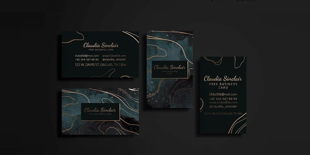 100+ Free Business Cards PSD 472 luxury business cards