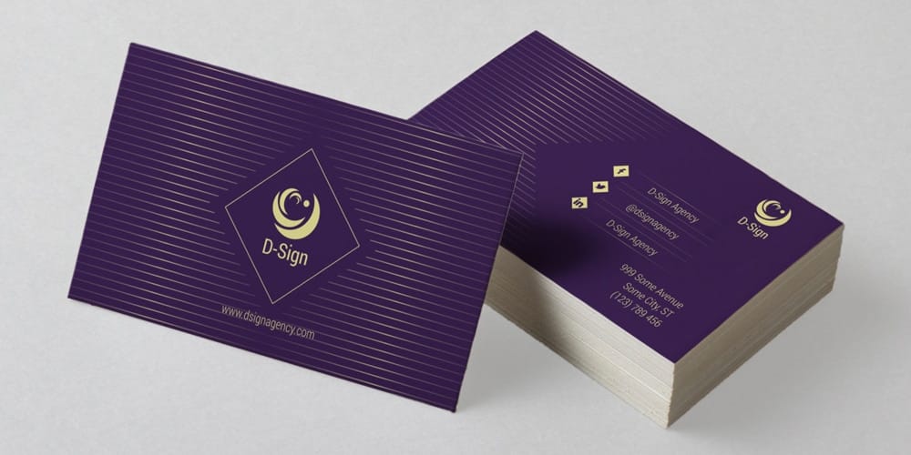 minimalistic and elegant business card template