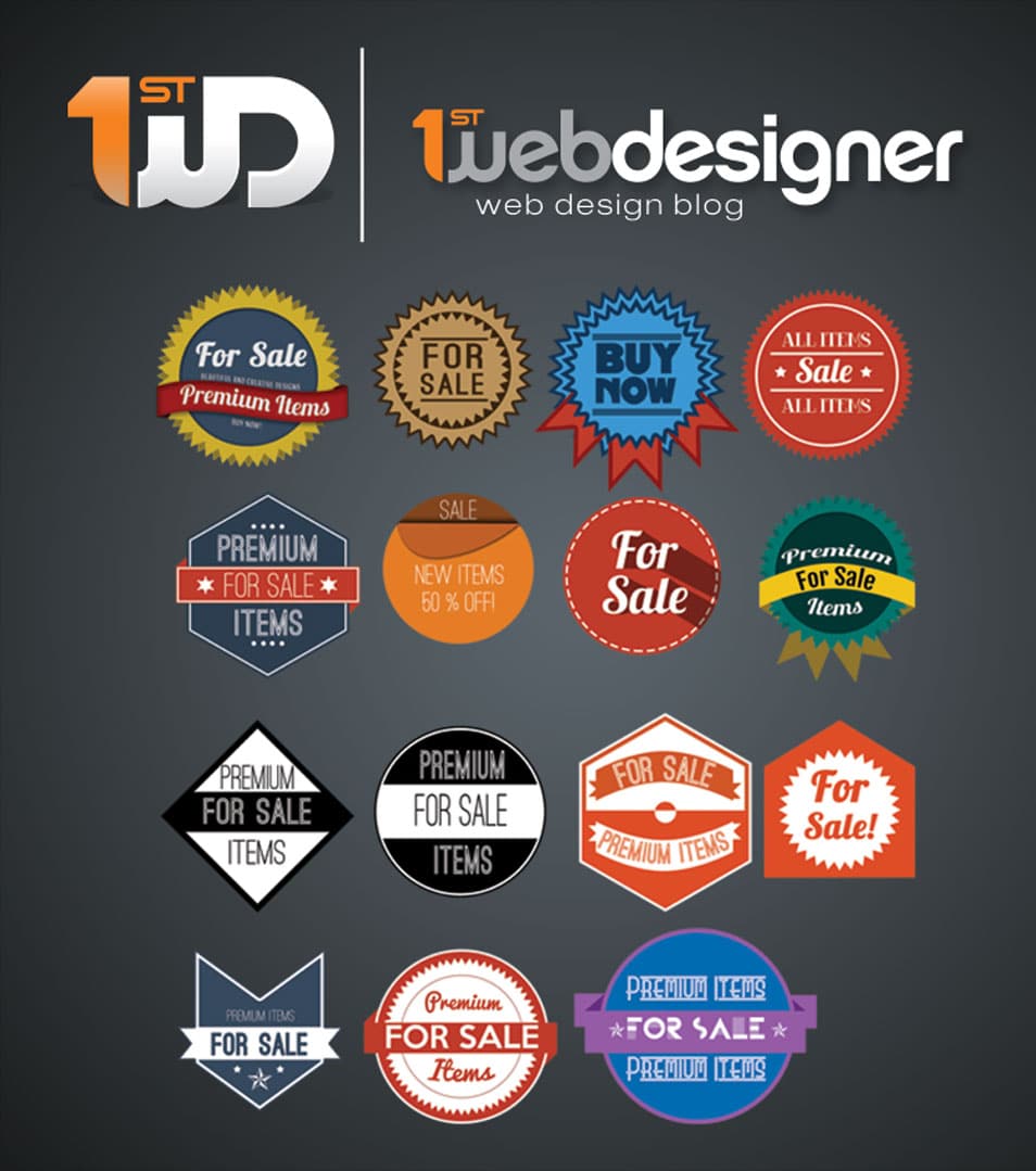 15 Beautiful PSD Badges for Free