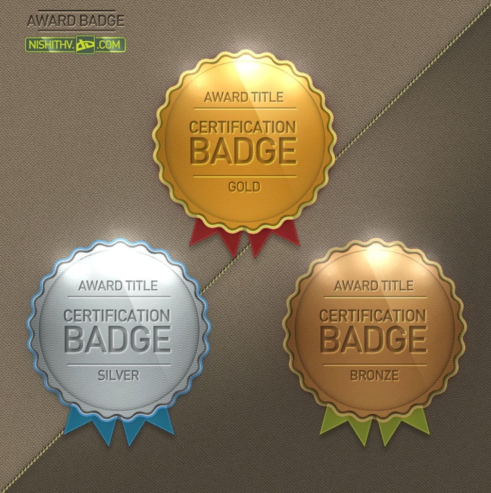 Award Badge PSD