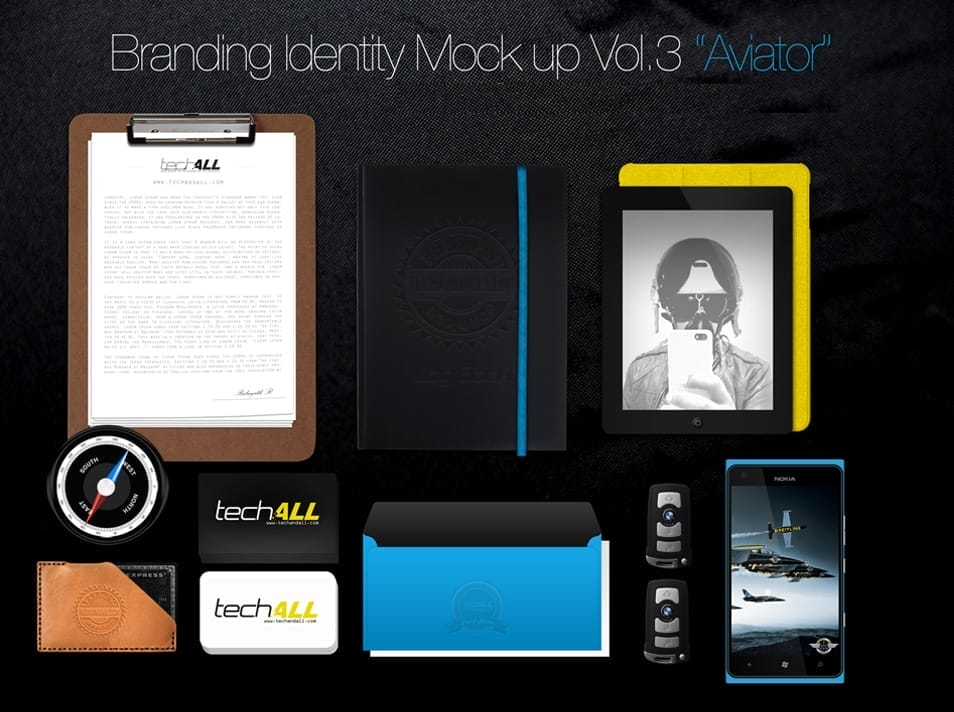 Branding Identity Mockup Aviator Branding Identity Mockup Aviator