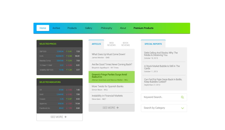 Corporate Website Boxes Corporate Website Boxes