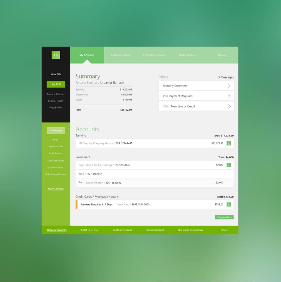 Flat Bank UI Flat Bank UI