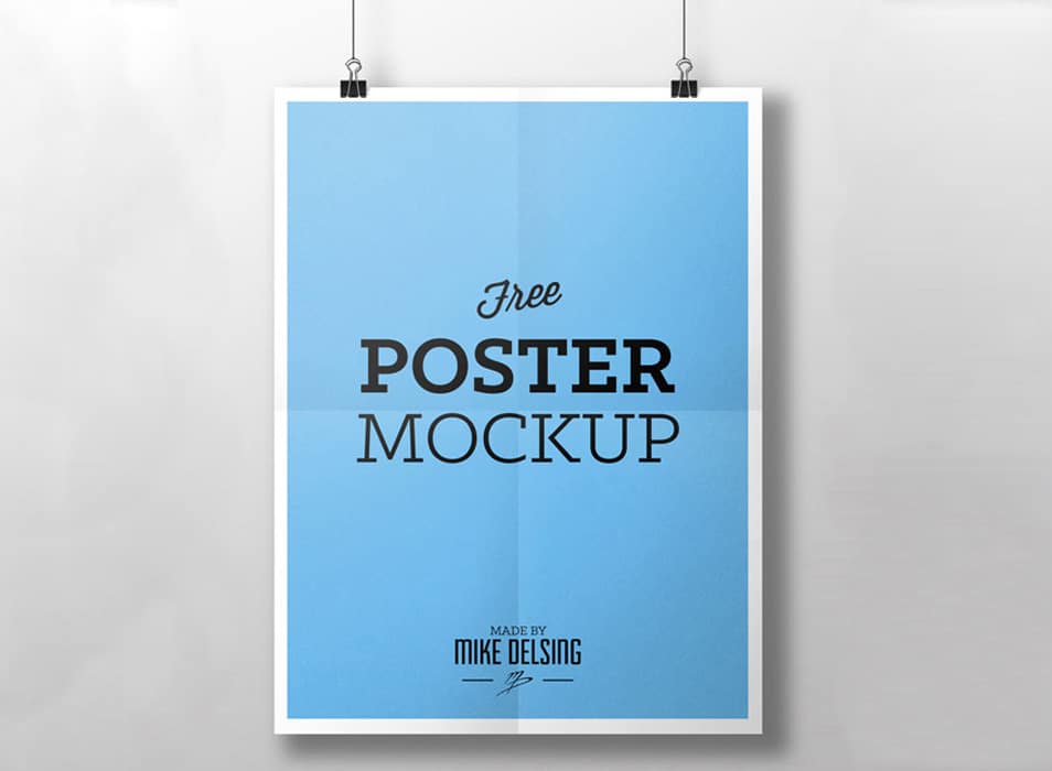 Free Poster Mockup Free Poster Mockup