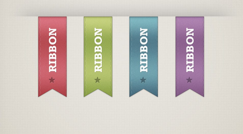 Free Ribbons PSD