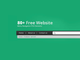 Free Website Menu Navigation PSD Elements