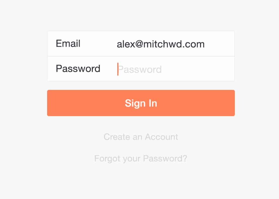 Simple Sign In PSD Simple Sign In PSD