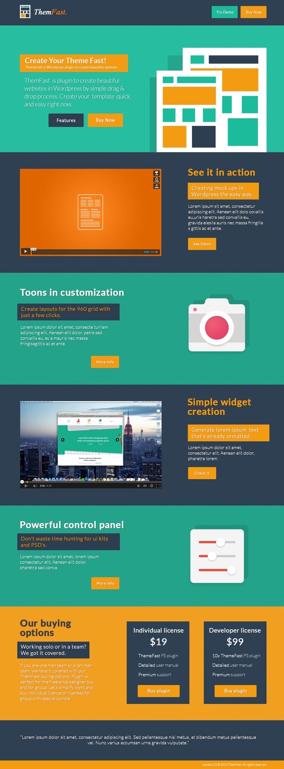 ThemFast Free PSD Template ThemFast Free PSD Template