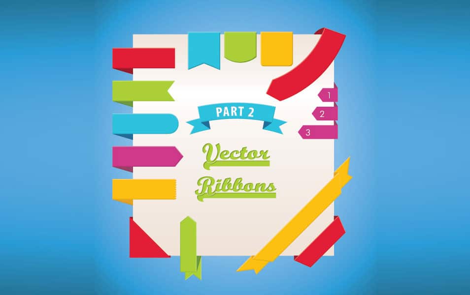 Vector Ribbons Part 2 Vector Graphic