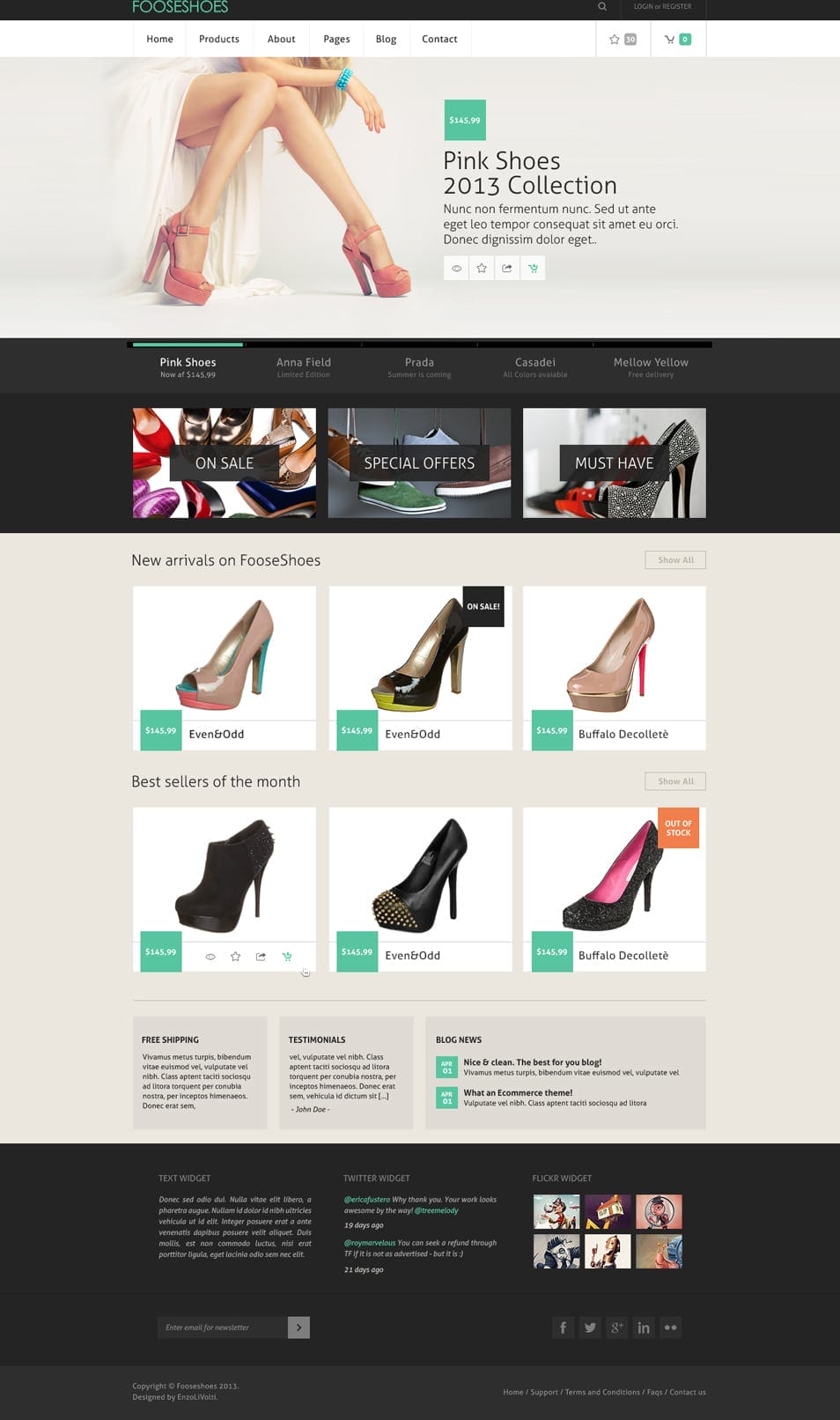eCommerce PSD template eCommerce PSD template