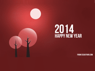 2014 New Year Greeting Cards PSD