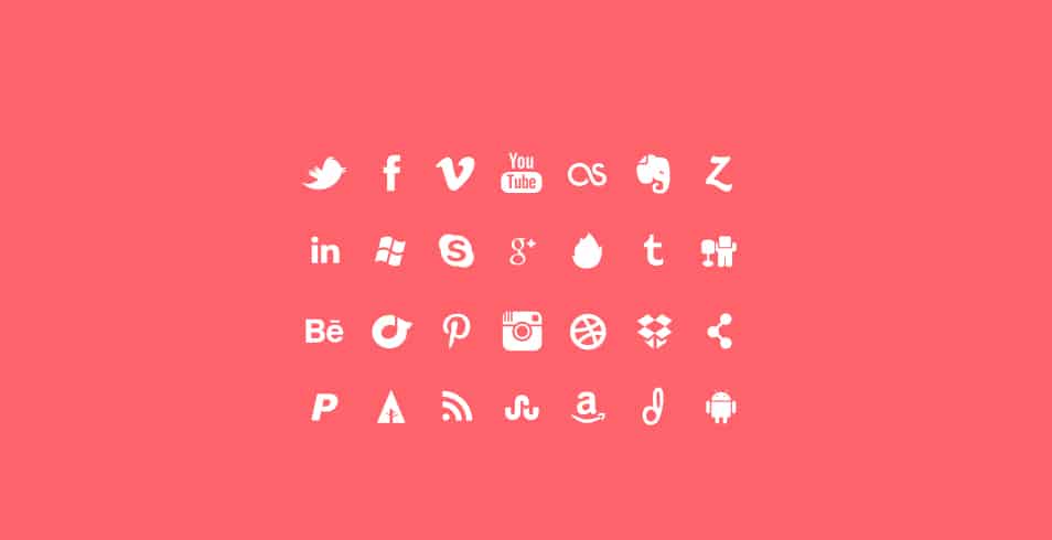 500+ Best Free Social Media Icon Sets 241 28 Social Media Icon Set