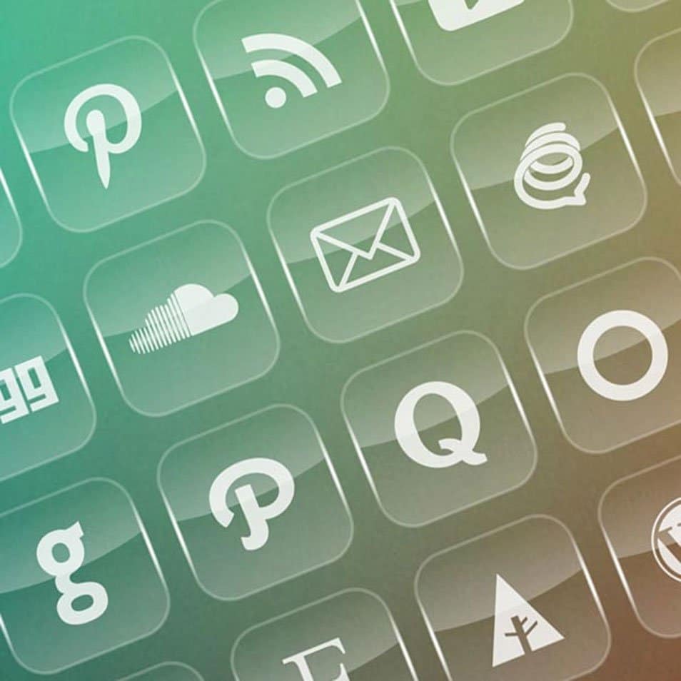 40 Free Transparent Social Media Icons