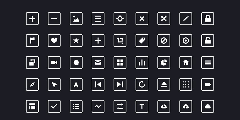 Latest Free Web Elements from November 2013 6 54 Free Squared Icons
