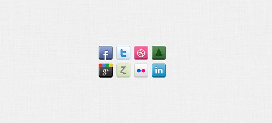 8 Social Icons