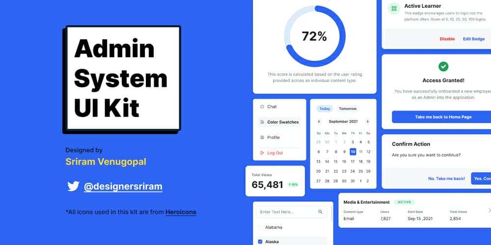 Admin System UI Kit