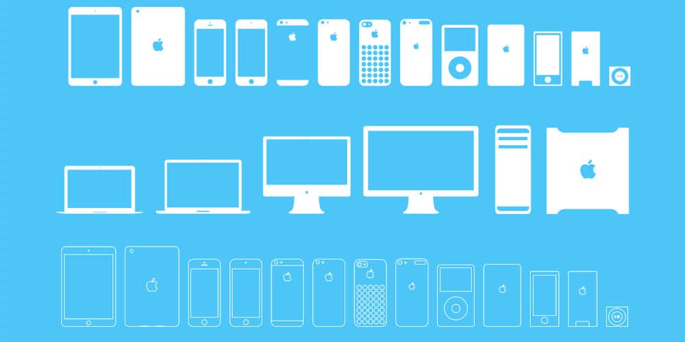 Latest Free Web Elements from November 2013 27 Apple Devices Icons PSD