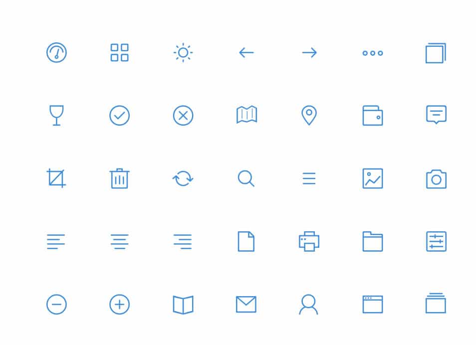 60+ Best Free Line Icon Sets 17 Budicon Tester