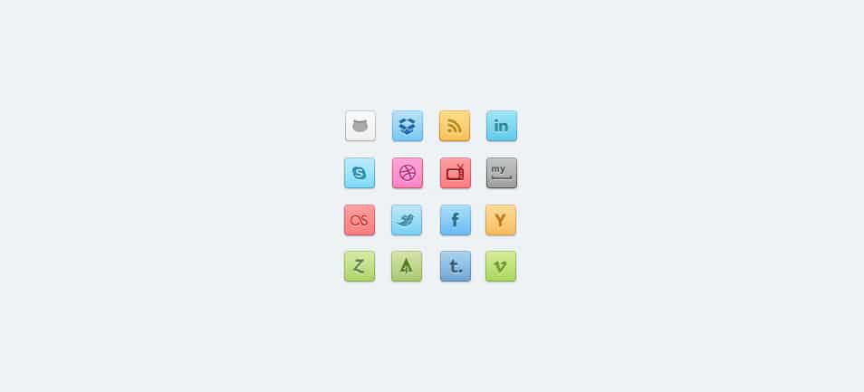 500+ Best Free Social Media Icon Sets 246 Candy Social Icons