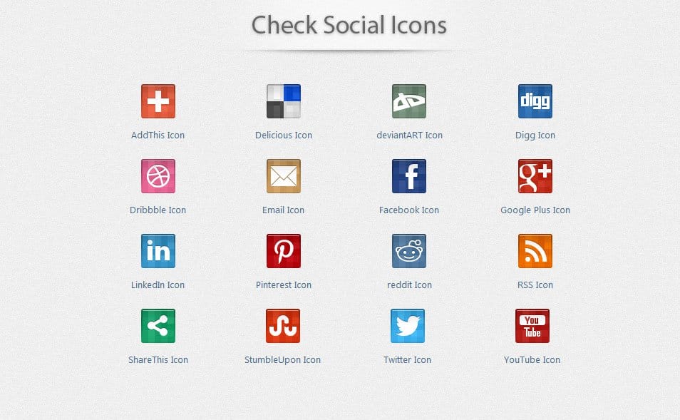 500+ Best Free Social Media Icon Sets 177 Check Social Icons