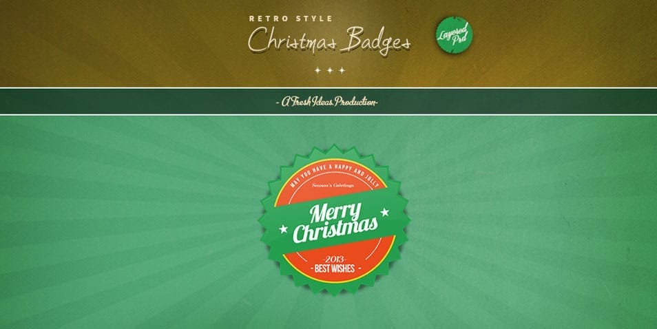 Christmas Badges (psd)