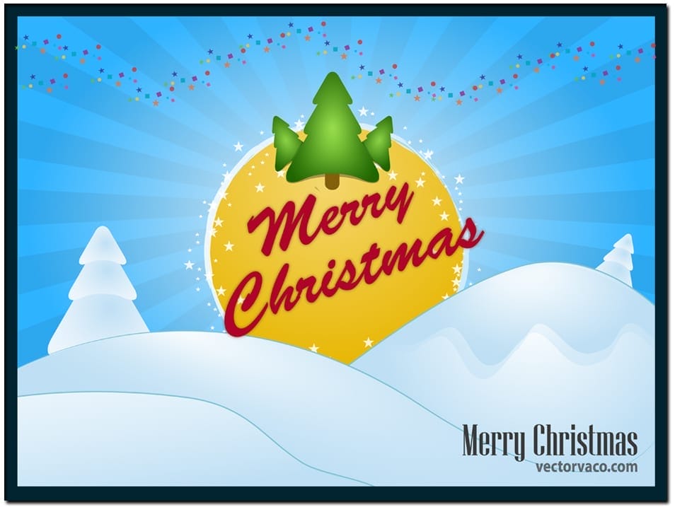 Christmas Card Vector Christmas Card Vector